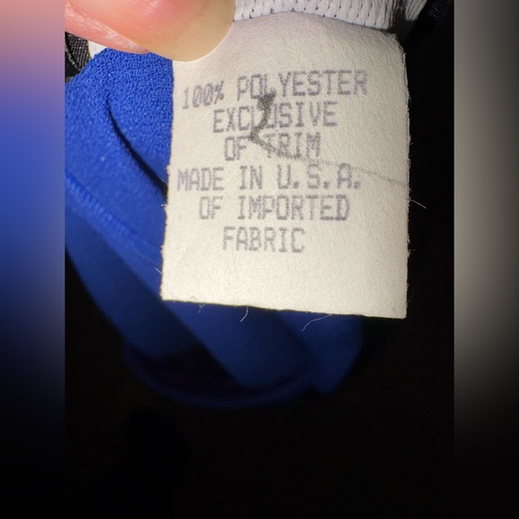 Ursula of Switzerland Vintage Dress Jacket Sequins 14 Royal Blue Wedding - Picture 11 of 11